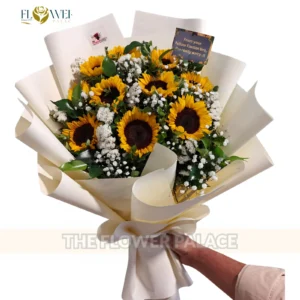 Large signature sunflower bouquet with premium wrapping available in Rawalpindi and Islamabad
