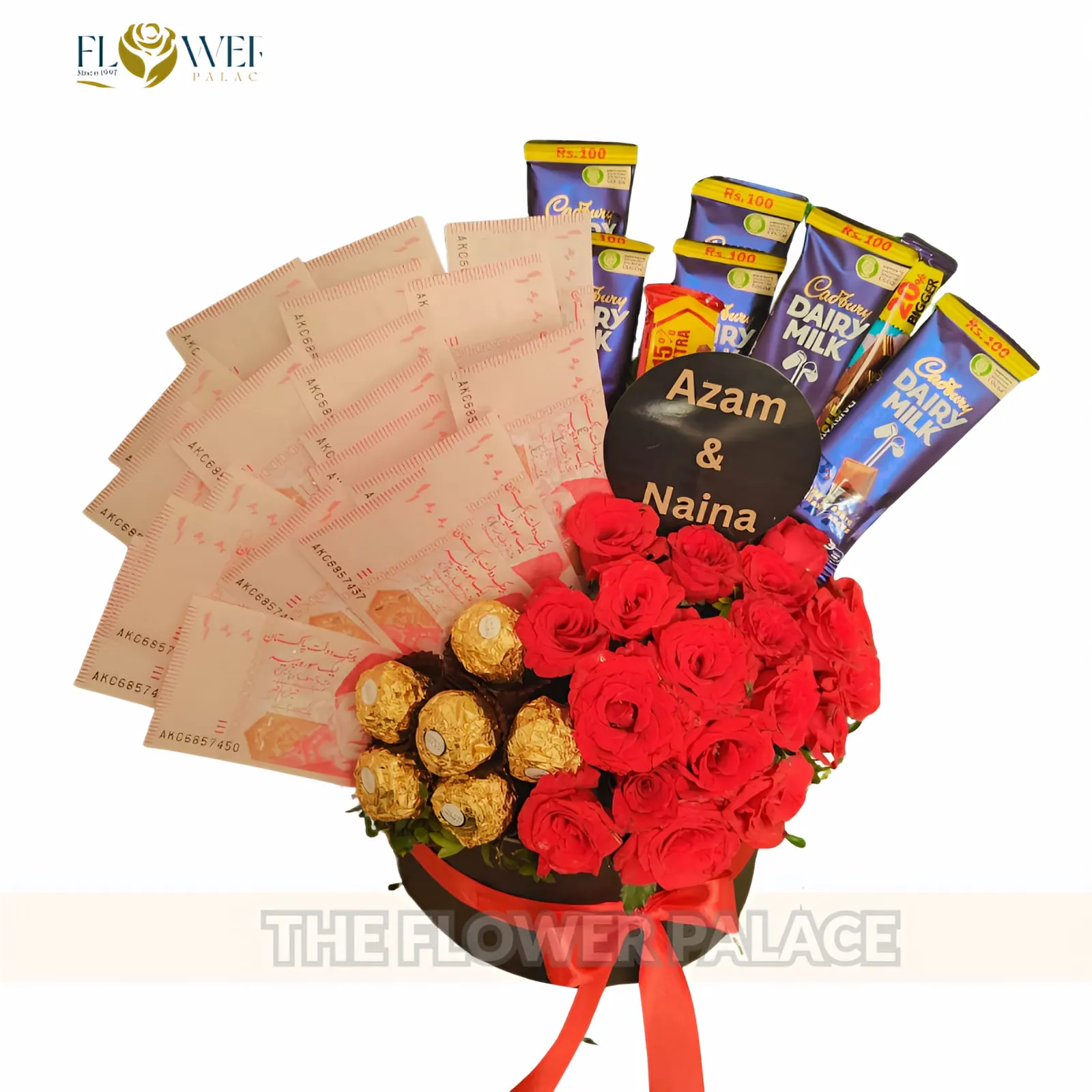 Memory Lane - Personalized Flower & Chocolate Bouquet