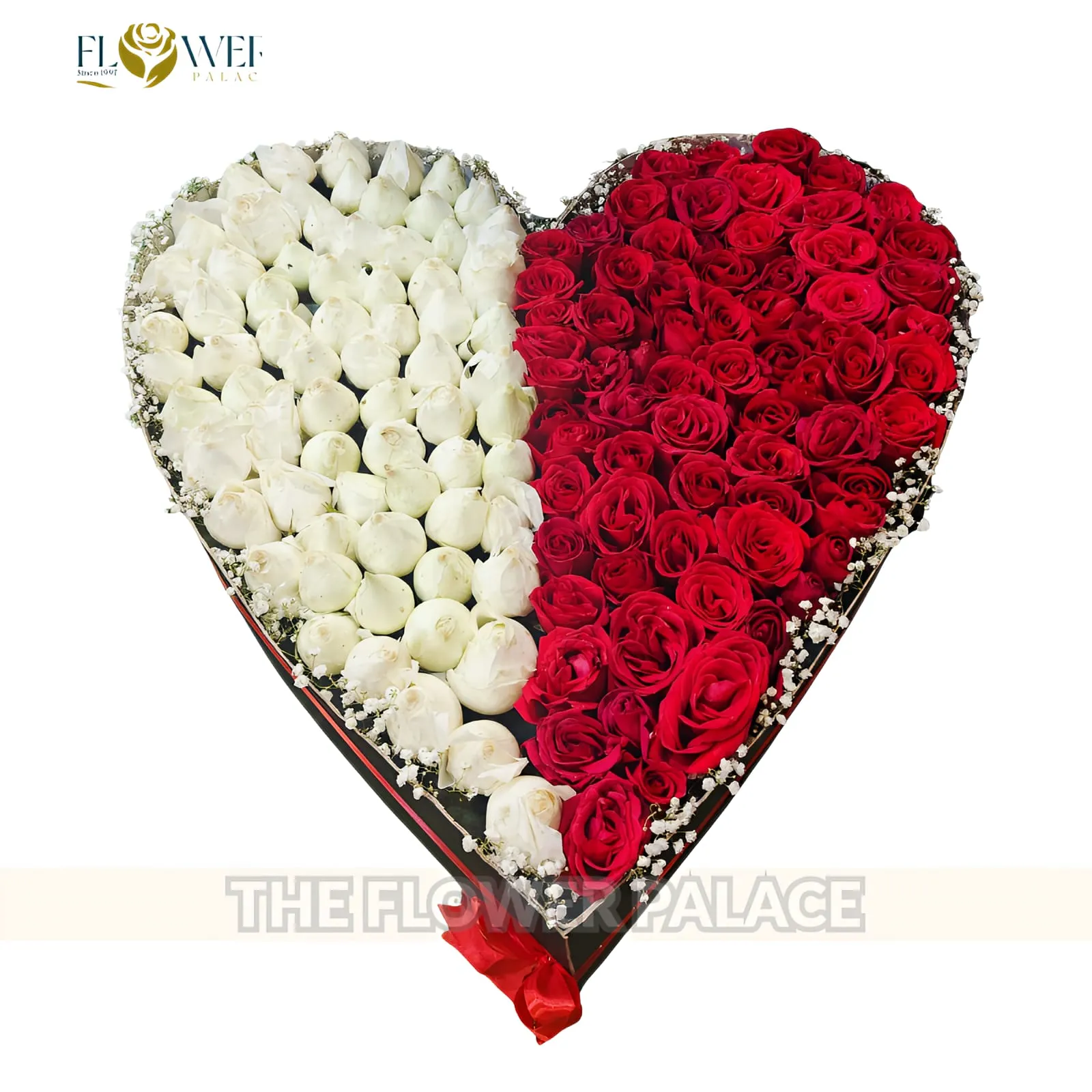 Infinite Love - Luxury Red Rose Heart Box