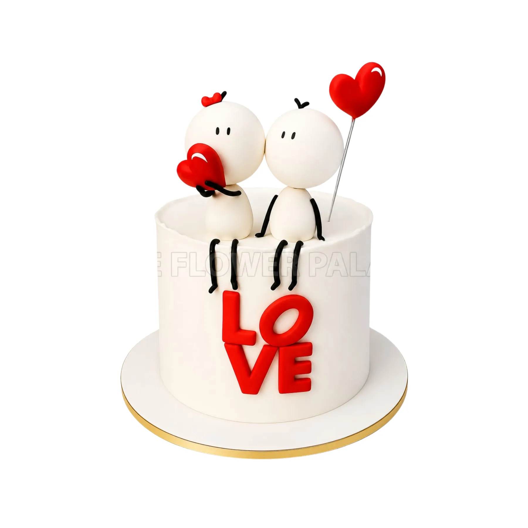 Cute Couple Love Cake