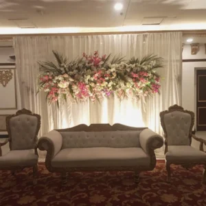 Tropical Floral Panel Wedding Stage