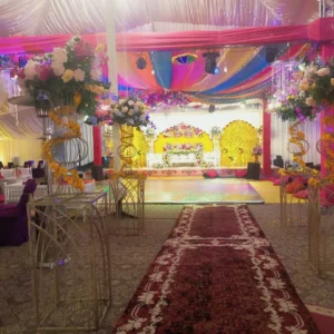 Colourful Marquee Mehndi Setup