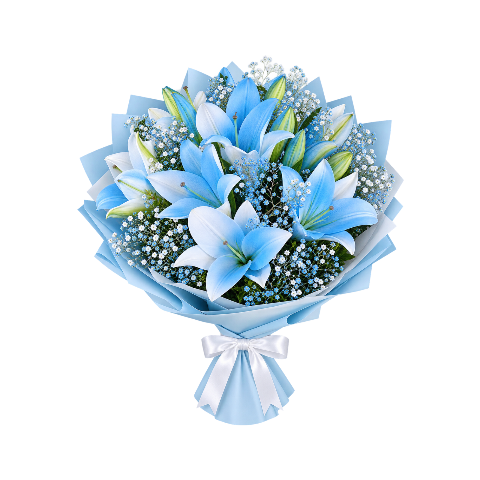 Blue Lily Bouquet